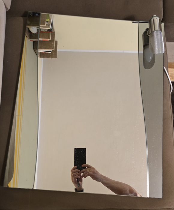Lustro łazienkowe 60x70 + lampka