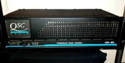 Mixer Mackie ProFX 12, kolumny estradowe 350W, wzmacniacz QSC USA 850.