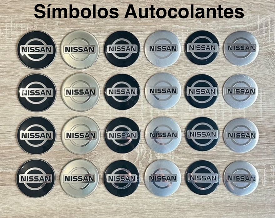 Conjunto de 4 Centros de Jantes Nissan 54mm 56mm 60mm 65mm 68mm