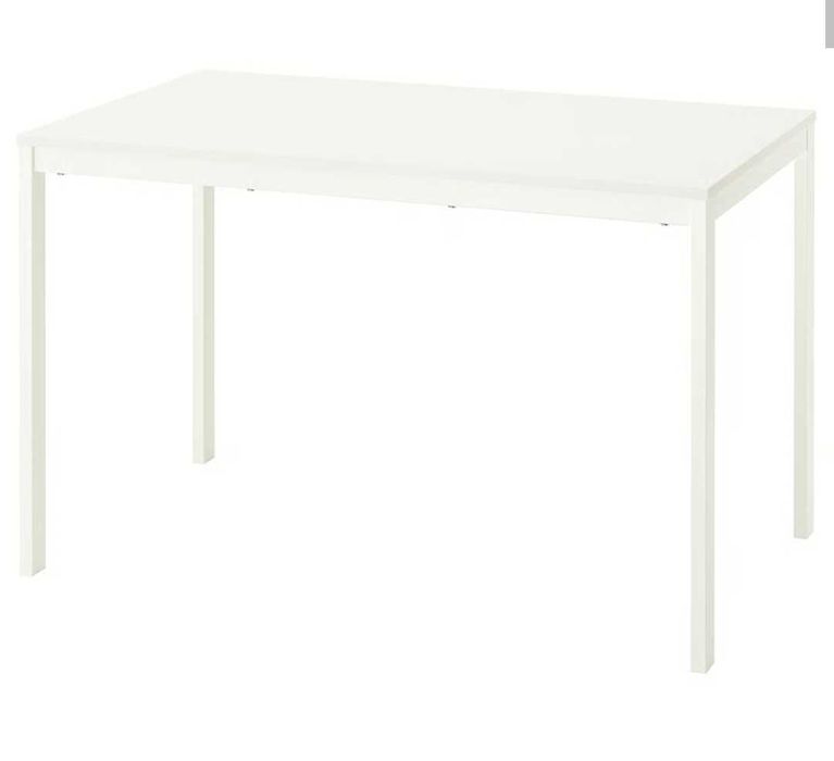 VIHALS Mesa extensível, branco, IKEA 120/180x74 cm