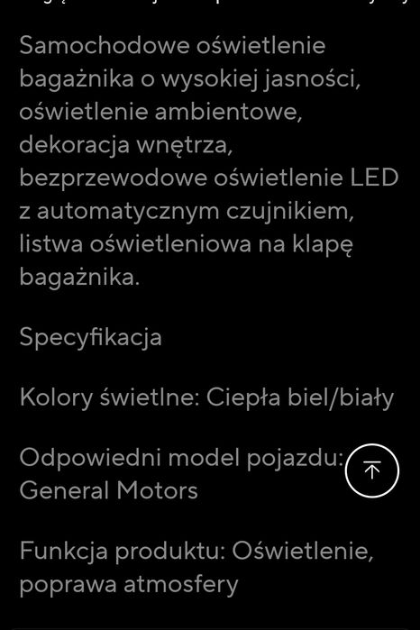 Taśma LED do bagażnika auta