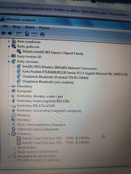 Laptop Asus F7E, ekran  17 cali, na części