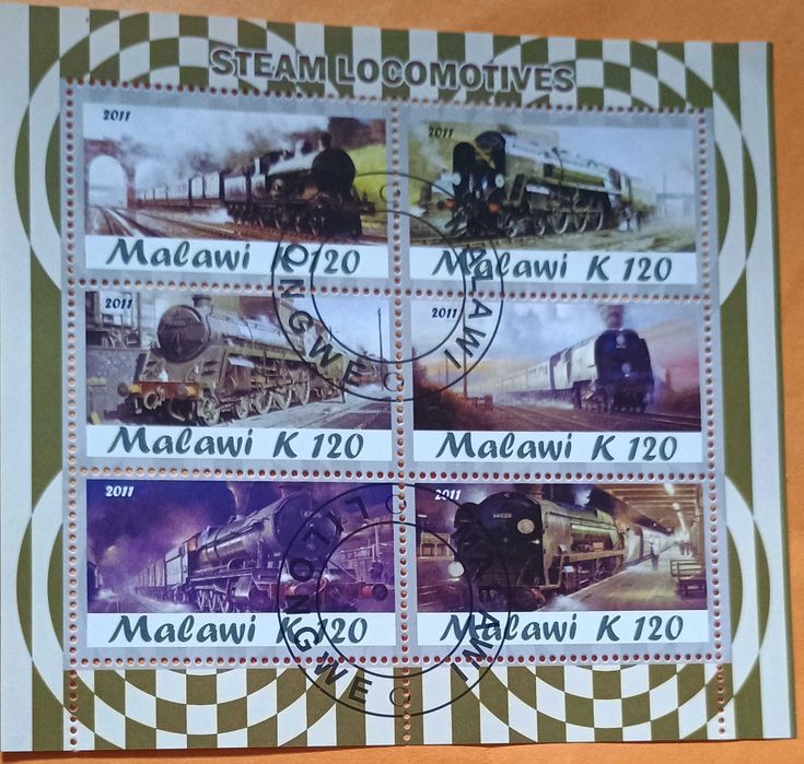 Znaczki pocztowe tematyczne - kolejnictwo