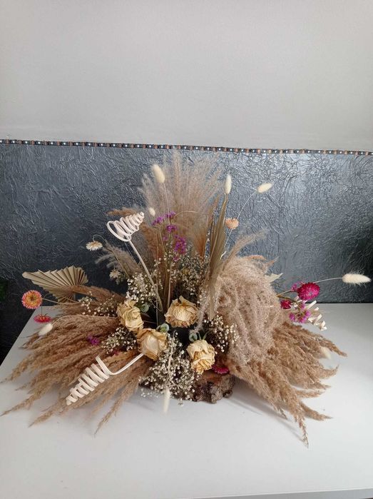 Stroiki na plastrach drewna – styl boho / rustykalny