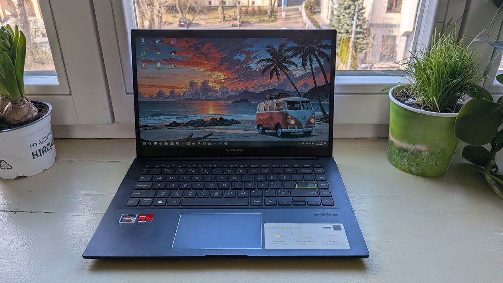 Szybki ASUS VivoBook 14 | Ryzen | 8GB/512GB | NOWA BATERIA | Stan BDB