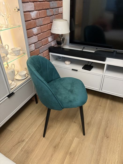 4 krzesła zielone , nowe
