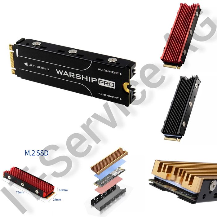 радіатор M2 M3 2280 NGFF NVME PCI-E SSD Jonsbo JEYI HR-09
