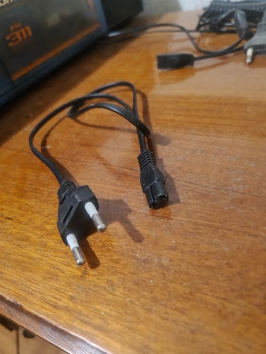 Кабель живлення 0.5м OEM Q650 PC-184/2 CEE7/16-C7 2 pin