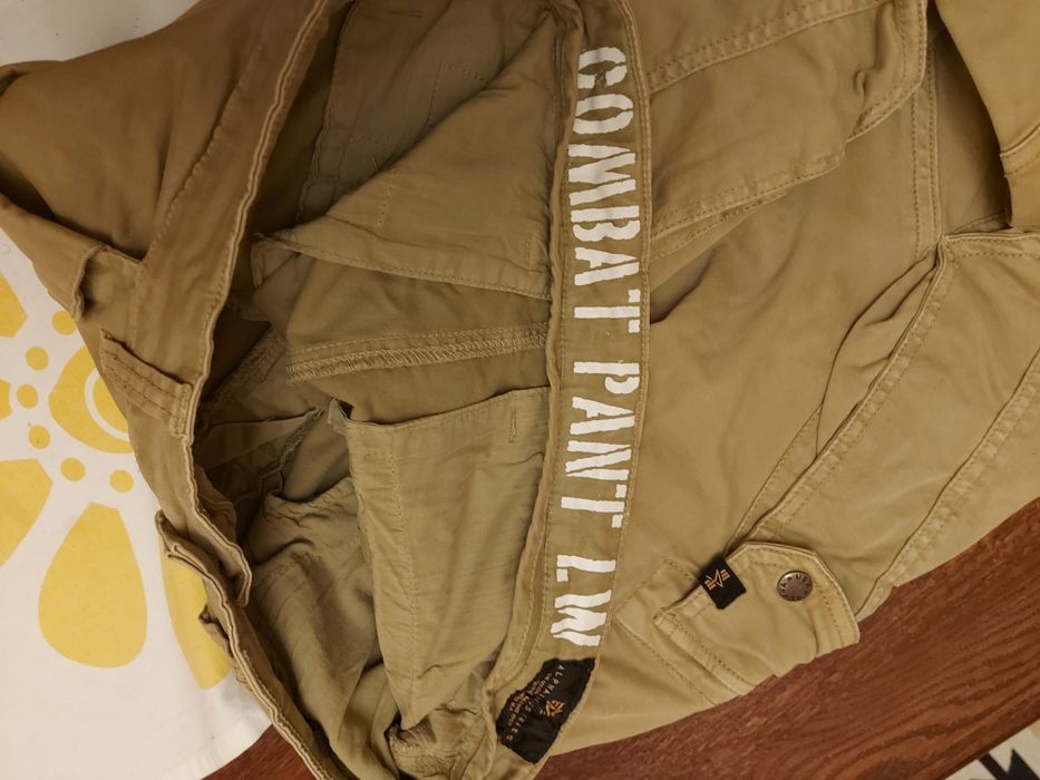 Spodnie Alpha Industries Combat Pant LW  Khaki 33 rozm L