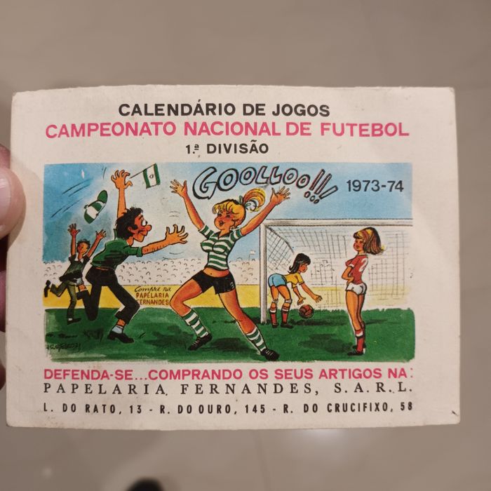 Calendário jogos 1973-74
