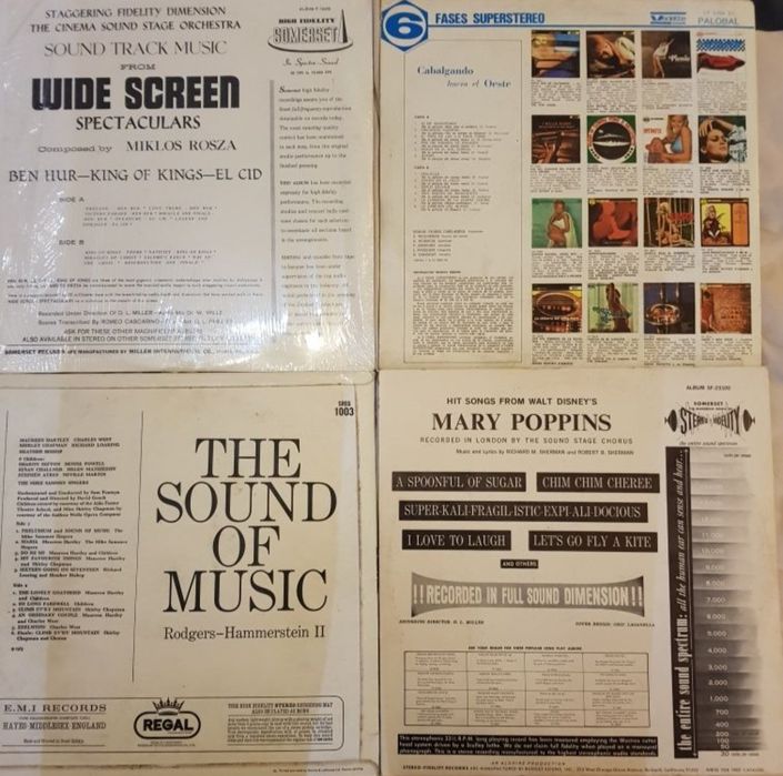 Vinil - bandas sonoras de filmes famosos