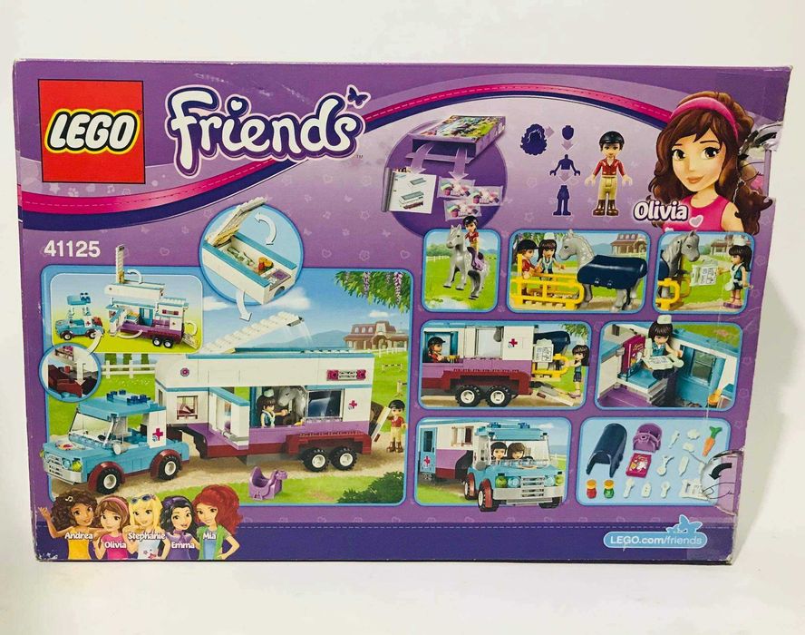 Lego Friends przyczepa lecznica dla koni 41125