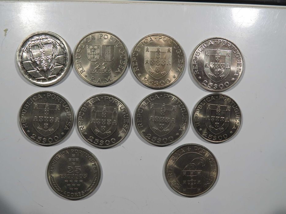 REPUBLICA - Série completa 25$ Comemorativas 10 Moedas NOVAS