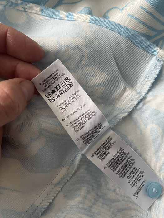 Sukienka szmizjerka lato kwiaty pasek dluga m