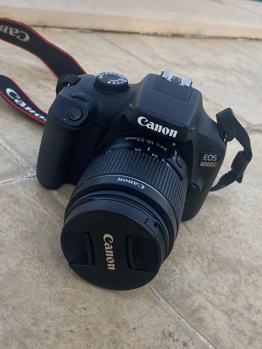 Câmara Canon EOS 4000D (+acessórios)