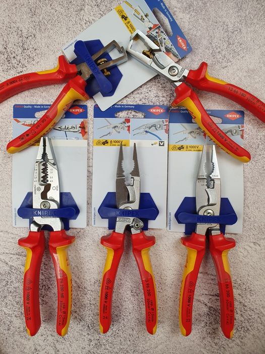 Knipex, інструмент електрика, кусачки, плоскогубці, утконоси