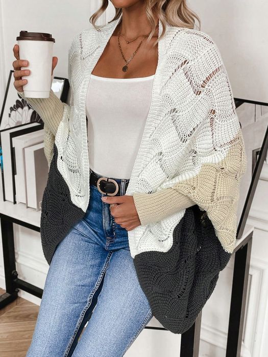 Kardigan Bez Zapięcia Oversize Casual Shein L 40