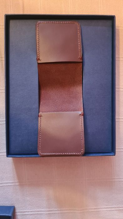 Skórzany, elegancki portfel Manufaktura Miler plus gratis mały portfel