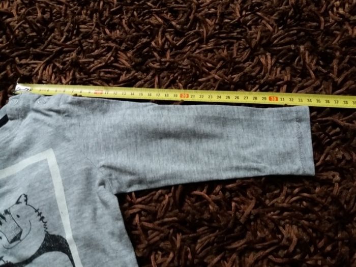 Bluzeczka H&M roz. 80 tygrys panda