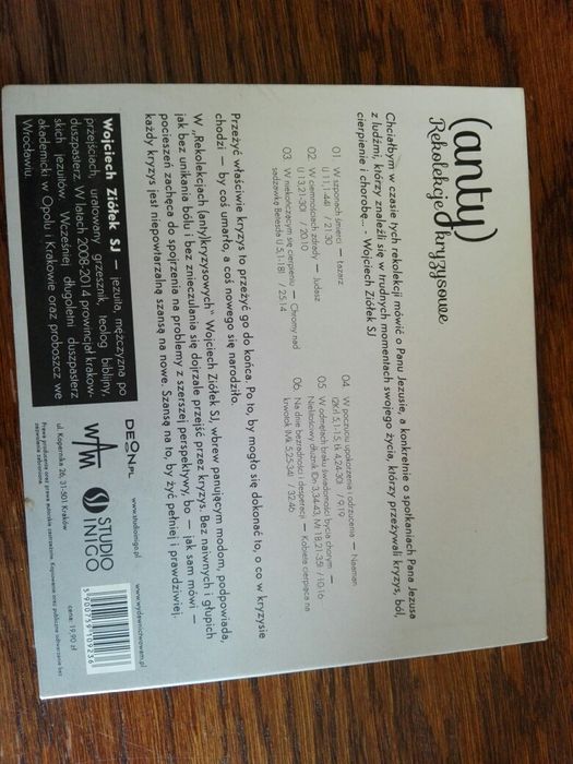 Płyta Rekolekcje antykryzysowe Ziółek SJ