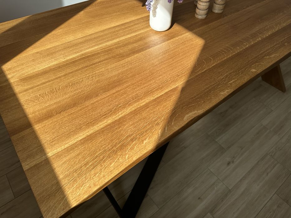 Promocja! Oryginalny dębowy stól 200x95 loftowy drewno