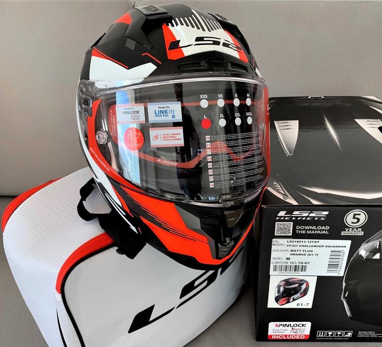 Capacete NOVO LS2 Challenger Carbon/Kevlar matt (44% DESCONTO) Em XS e XL