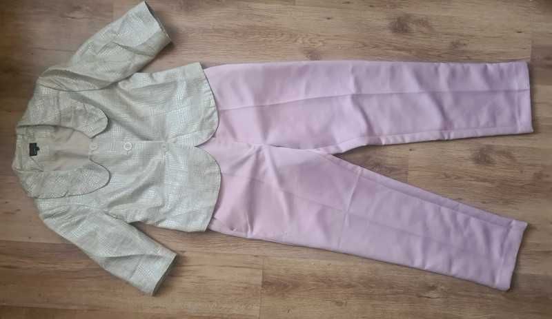 komplet spodnie+żakiet 44