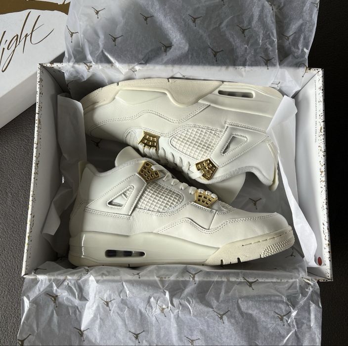 Jordan 4 Sail Metallic Gold rozmiar 44