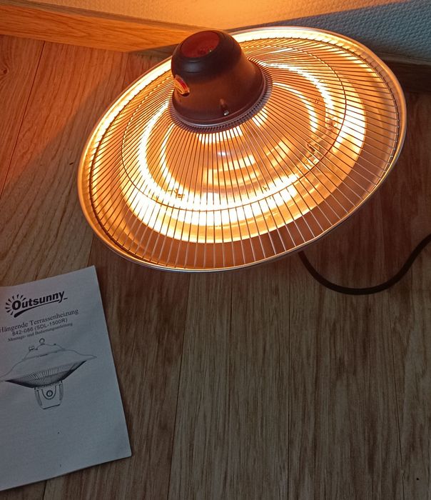 Підвісний  алюмінієвий електричний обігрівач для патіо 1500W
