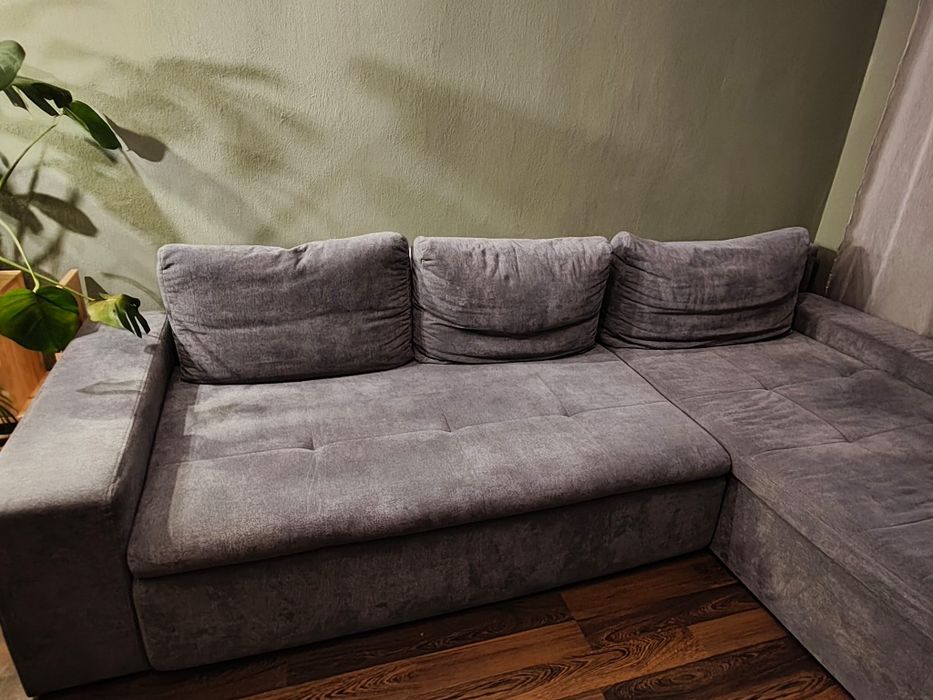 Narożna kanapa z funkcją spania