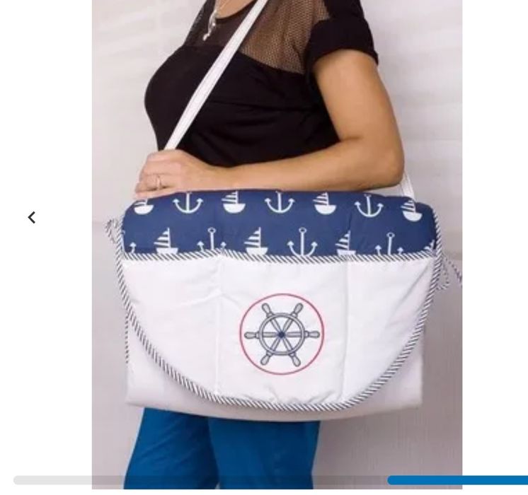 Przewijak przenośny z przybornikiem Glik Gluck torba  zygzak