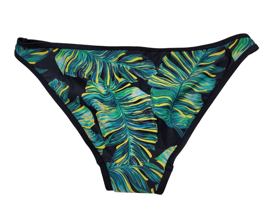 Strój kostium kąpielowy 38,M bikini tiul wzór liście BonPrix komplet