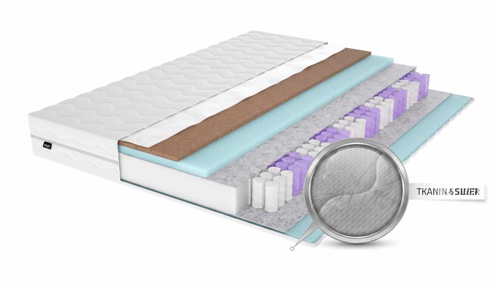 Materac Kieszeniowy Pocket 100x200 Kokos 20cm