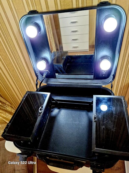 Мобильная студия визажиста MY PROKIT с LED освещением на колесиках
