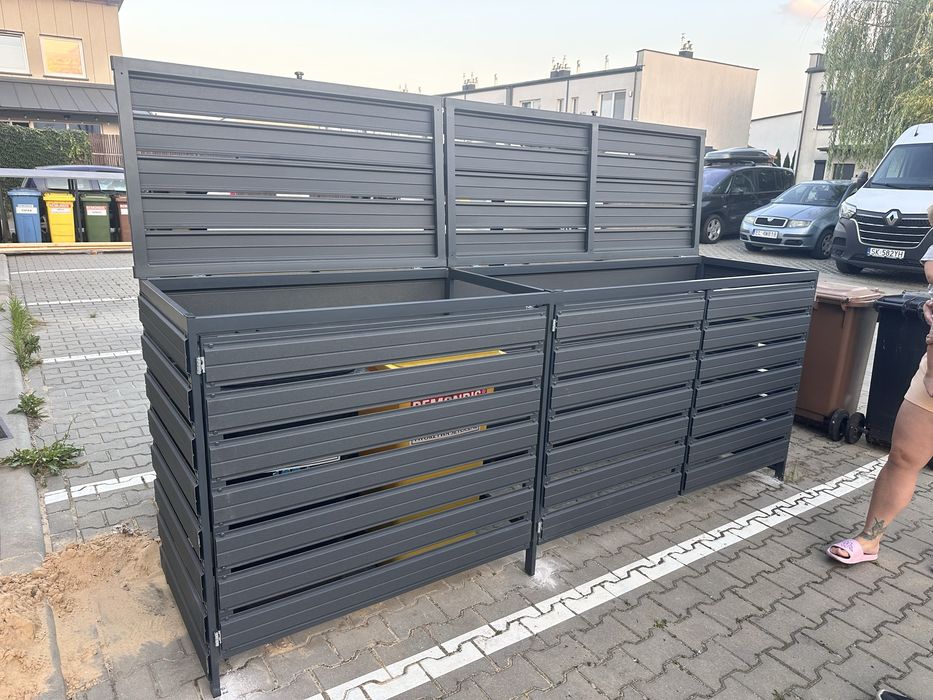 Zabudowa koszy,śmietników ,pergola konstrukcje stalowe