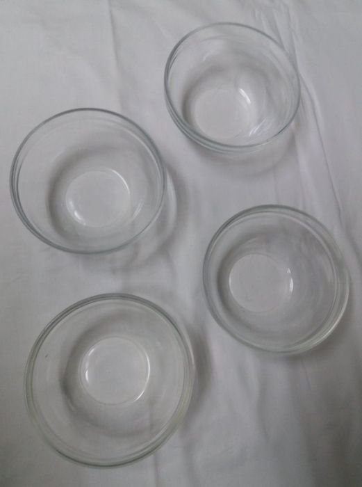 Conjunto de 4 tigelas de sopa em vidro arcoroc - França