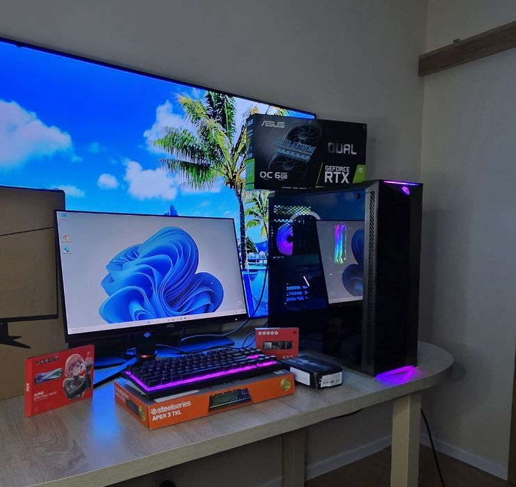 Caly Zestaw,R5,RTX2060,165hz, Nowy SSD m2 512gb
