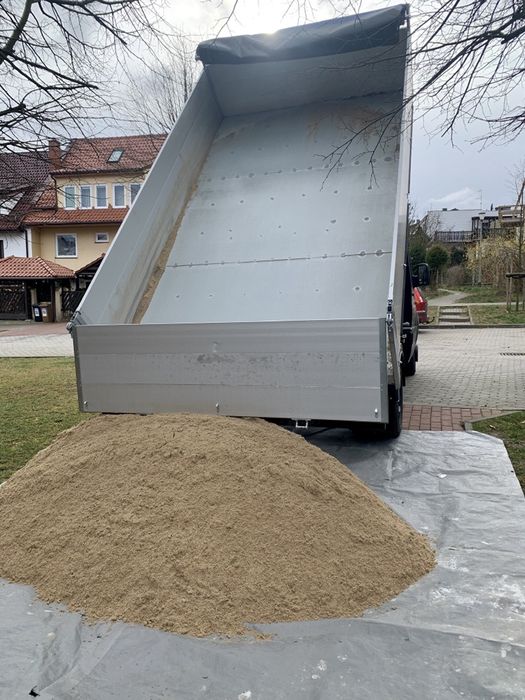 Piasek 0-2 , płukany , beton , mała mini wywrotka