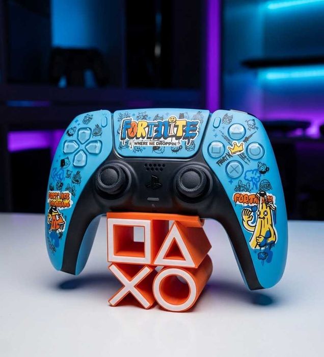 Suporte para comando PS5 Dualsense Orange/White (Limited Fortnite)