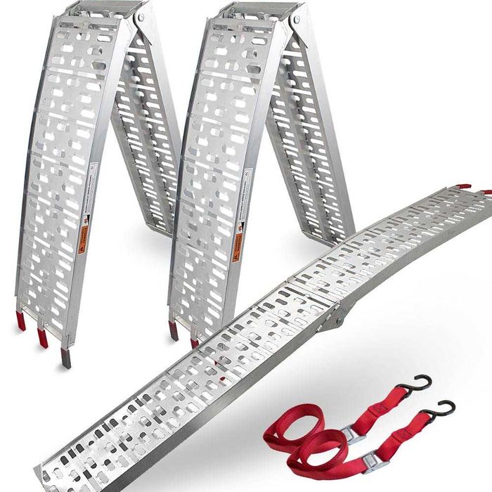 Najazdy do traktorka kosiorki quada motoru do 680kg składane aluminium