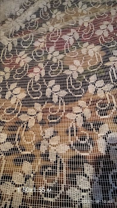 Отрезы тюли x/б новые