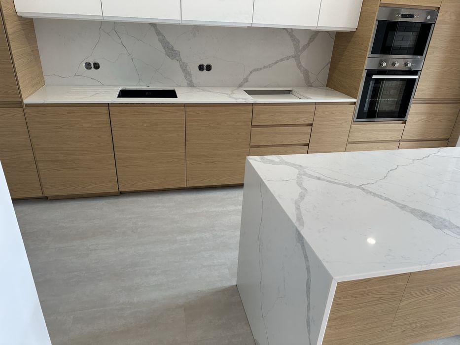 Ilha em marmore quartzo