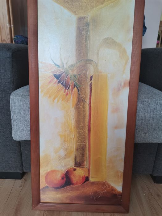 Obraz ze słonecznikiem
