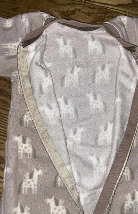 Теплий флісовий ромпер