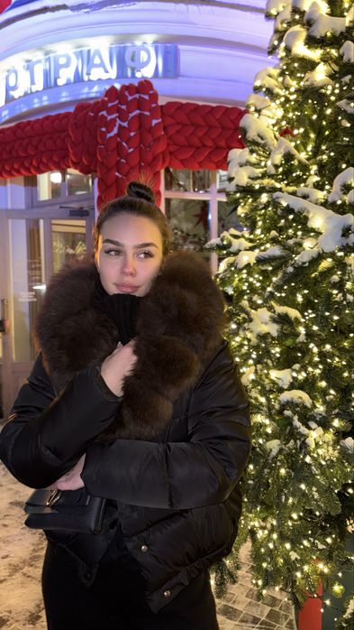 Куртка з хутром песця