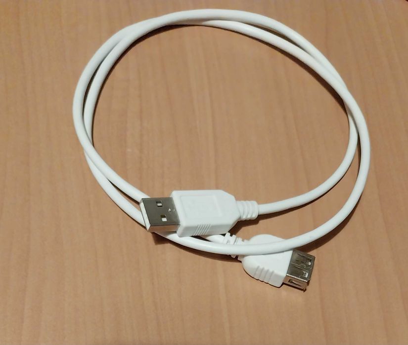 USB 2.0 Extension Cable, White (80 cm) (New)64553247286913120