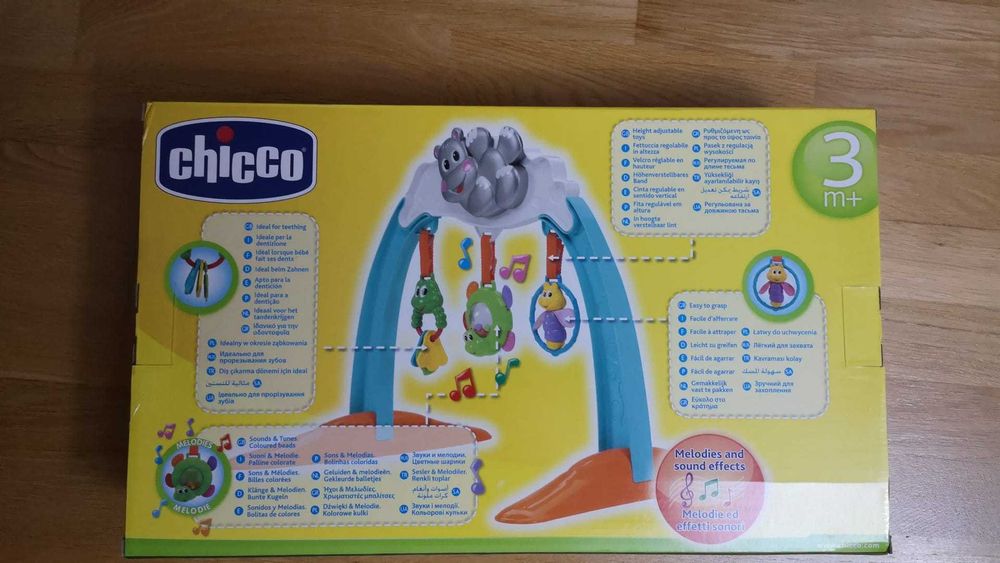 Hippo musical gym da Chicco com caixa