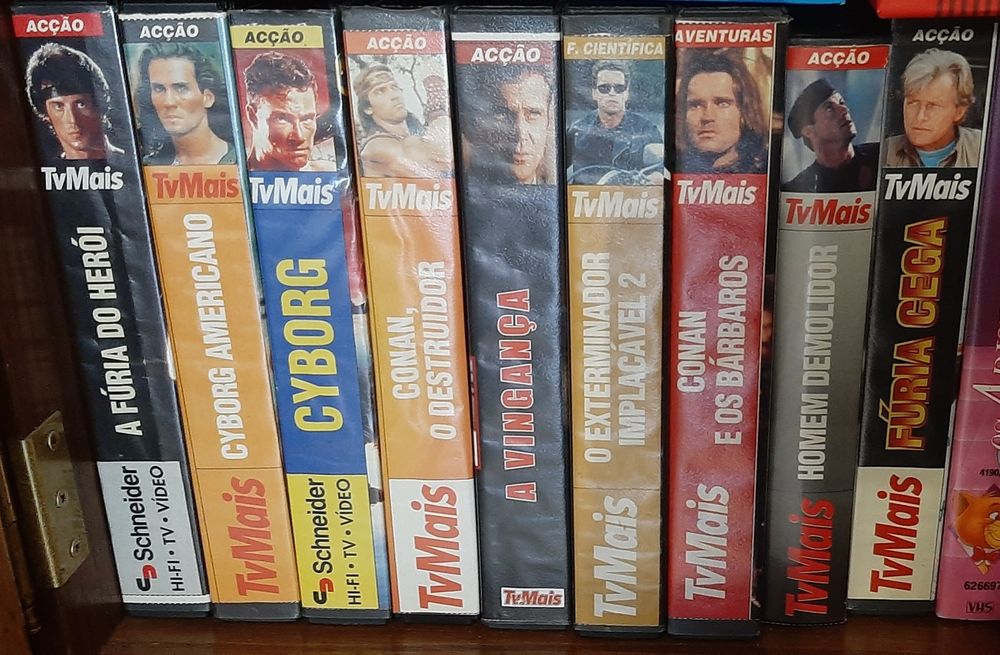 Cassetes gravadas VHS