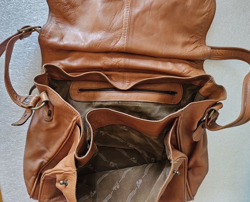 Mala antiga em pele 100% - Vintage
