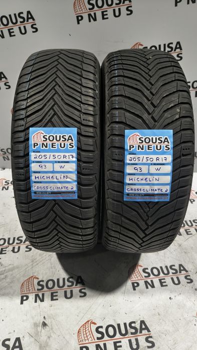 2 pneus semi novos 205-50R17 Michelin - Oferta dos Portes